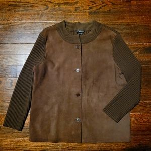 Talbots Suede Merino Sweater